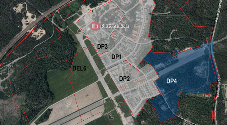 detaljplan 4 rikstens friluftsstad flygvy 2020