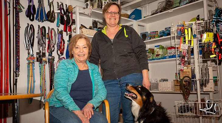 Agneta och Sussi på Rikstens Hundsportcenter