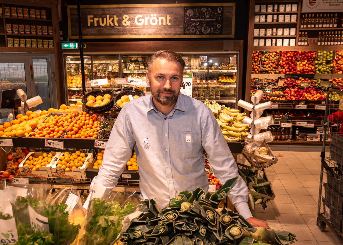 Peter Fehn, butikschef Ica butiken i Riksten